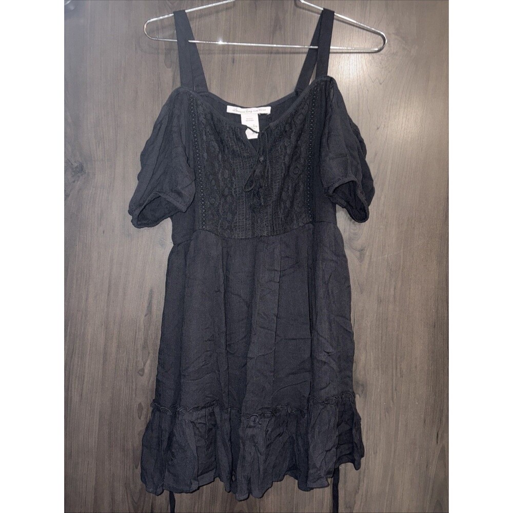 American Rag boho-style cold-shoulder mini dress